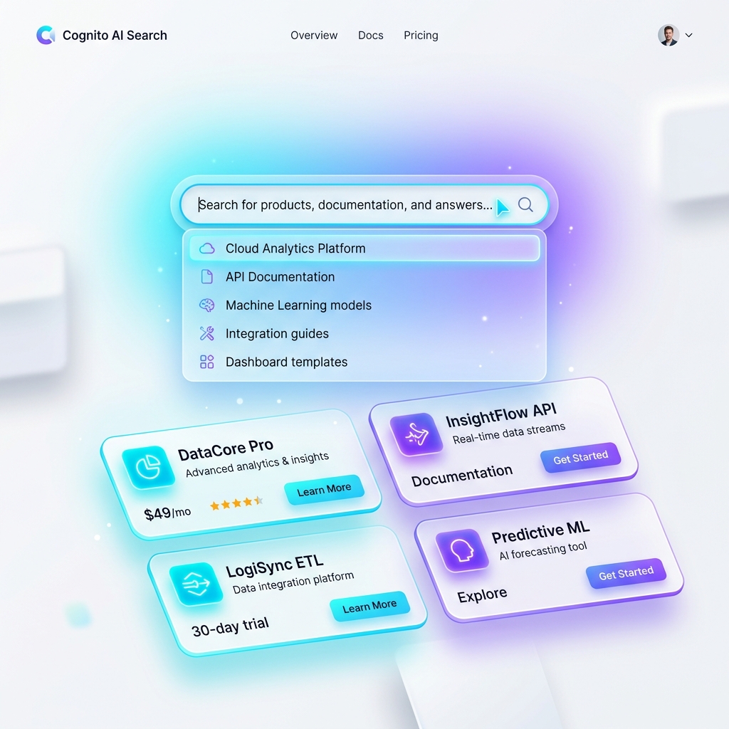 Semantic Search AI-powered interface